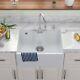 LSC Butler 595 TL 1.0 Bowl Fireclay Ceramic Kitchen Sink 1TH & Chrome Waste