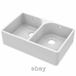 LSC Butler 795 2.0 Bowl Fireclay Ceramic Kitchen Sink & Chrome Waste