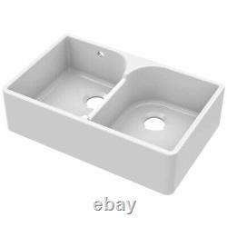 LSC Butler 795 2.0 Bowl Fireclay Ceramic Kitchen Sink & Gold Waste