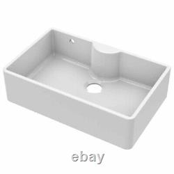 LSC Butler 795 TL 1.0 Bowl Fireclay Ceramic Kitchen Sink & Chrome Waste