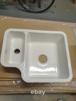 Lamona 1.5 Bowl Inset/undermount White Ceramic Sink