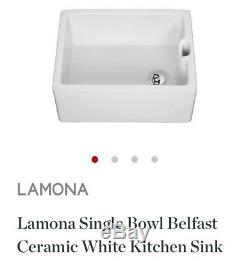 Lamona belfast single bowl ceramic kitchen sink- Howdens