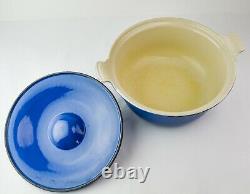 Le Creuset Blue Lot Pan, Casserole, Lids, Mixing Bowl, Trivet MW4