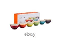 Le Creuset Bowl set of 6 Cereal Ball Rainbow Stoneware tableware