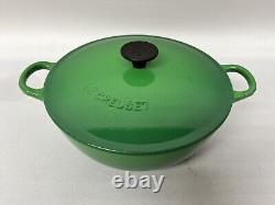 Le Creuset Casserole Soup Bowl Dish Cast Iron Green 22