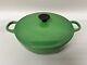 Le Creuset Casserole Soup Bowl Dish Cast Iron Green 22