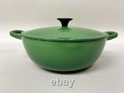 Le Creuset Casserole Soup Bowl Dish Cast Iron Green 22