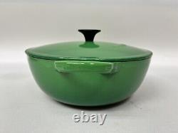 Le Creuset Casserole Soup Bowl Dish Cast Iron Green 22