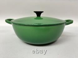 Le Creuset Casserole Soup Bowl Dish Cast Iron Green 22