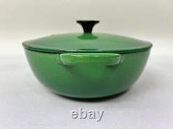 Le Creuset Casserole Soup Bowl Dish Cast Iron Green 22