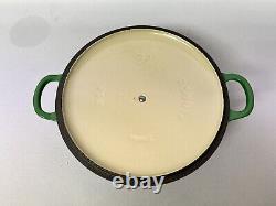 Le Creuset Casserole Soup Bowl Dish Cast Iron Green 22