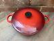 Le Creuset Casserole Soup Bowl Dish Cast Iron Red 22