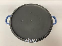 Le Creuset Large Casserole Soup Bowl Dish Cast Iron Blue 32