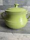 Le Creuset Large Soup / Bean Pot with Lid Green Stoneware