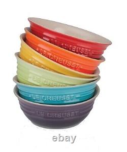 Le Creuset Stoneware Cereal Bowl 500ml Rainbow Collection NIB from Japan