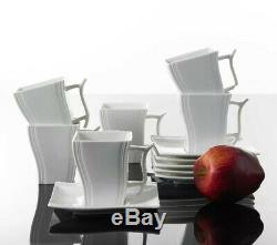 MALACASA ELISA 30PCS Ceramic Porcelain Dinner Kitchen Dinnerware Set Plate Bowls