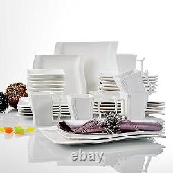 MALACASA FLORA 32PCS Ceramic Dinner Set Porcelain Home Kitchen Dinnerware Plates