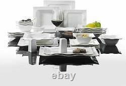 MALACASA MARIO 56x White Porcelain China Dinner Set Tableware Plates Cereal Bowl