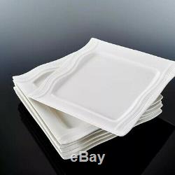 MALACASA Mario 60PCS Ceramic Porcelain Dinner Dinnerware Set Plate Bowls Mugs