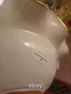 MacKenzie Childs Parchment Check Serving Bowl