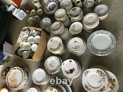 Mixed vintage style crockery over 500 items