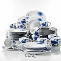 Modern Kitchen Dinnerware Dinner Set Plates Bowls Porcelain Tableware Dining Set