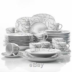 Modern Kitchen Dinnerware Dinner Set Plates Bowls Tableware Dining Service Sets