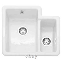 NEW. Caple Paladin PAL 150 1.5 Bowl Inset/Undermount White Ceramic Kitchen Sink