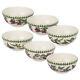 NEW Portmeirion Botanic Garden Fruit Salad Bowl Set 6pce