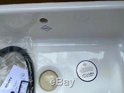 New In box Shaws Classic Kitchen Butler Sink Ceramic White single bowl Scbu 800