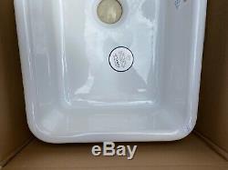 New In box Shaws Classic Kitchen Butler Sink Ceramic White single bowl Scbu 800