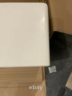 New Lamona White Ceramic Belfast 1.0 Bowl Sink with slight marks L595mm x W460mm