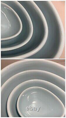 Nigella Lawson Egg Shaped Ceramic Mixing Nesting Bowls Set of 4