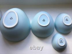 Nigella Lawson Living Kitchen Egg shape Mixing Bowls Set of 4 Blue