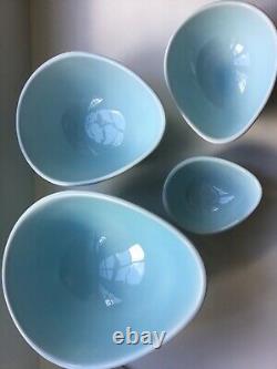 Nigella Lawson Living Kitchen Egg shape Mixing Bowls Set of 4 Blue