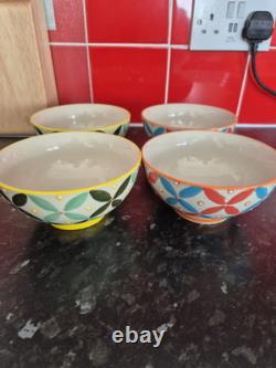 Pols Potten Side Plates X 4, & X4 MATCHING BOWLS, MINT CONDITION