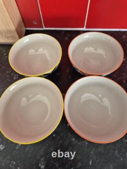 Pols Potten Side Plates X 4, & X4 MATCHING BOWLS, MINT CONDITION