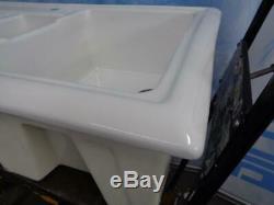 Prima CPR404 Traditional 1.5 Bowl Inset Reversible Ceramic Sink White FA9482