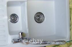 RAK 1.5 Bowl Ceramic Sink with 3-way Mixer Tap