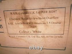 RAK Arielle Chepstow 1.5 Bowl White Ceramic Butlers Belfast Sink Kitchen Sink