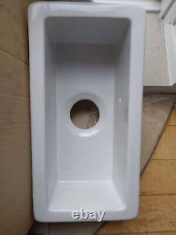 RAK Ceramics Gourmet Sink 7 Inset/Undermount 0.5 Bowl Ceramic Sink No Overflow