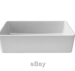 RAK Gwen 840 1.0 Bowl White Ceramic Belfast Kitchen Sink 840x455
