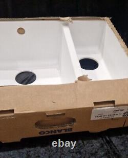 RRP £429 Blanco Taidan Silgranit 340/160 2 Bowl Sink with Fittings & Plumbing