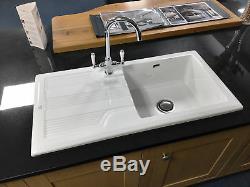 Rak Ceramic Single Bowl Kitchen Sink With Waste and Overflow 20 Year Guarantee