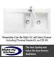 Rangemaster CNV2 Nevada 1.5 Bowl Ceramic Sink White With CHROME WASTE KIT INC