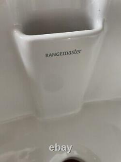Rangemaster Farmhouse Ceramic Belfast Sink Single Bowl CFBL595WH Inc Waste Kit