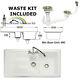 Rangemaster Portland 1.5 Fire-Clay Ceramic Kitchen Sink + Waste Kit, CPL10102WH