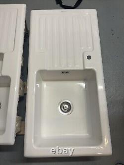 Rangemaster Rustic 1.0 / 1.5 Bowl Fire-Clay Ceramic Kitchen Sink Incl Taps