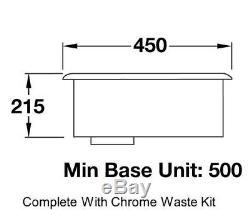 Rangemaster Rustique 1.0 Single Bowl Ceramic Undermount Sink CRUB4648