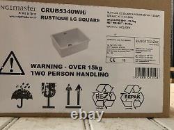 Rangemaster Rustique Ceramic 1 Bowl Sink CRUB5340WH 598x462mm